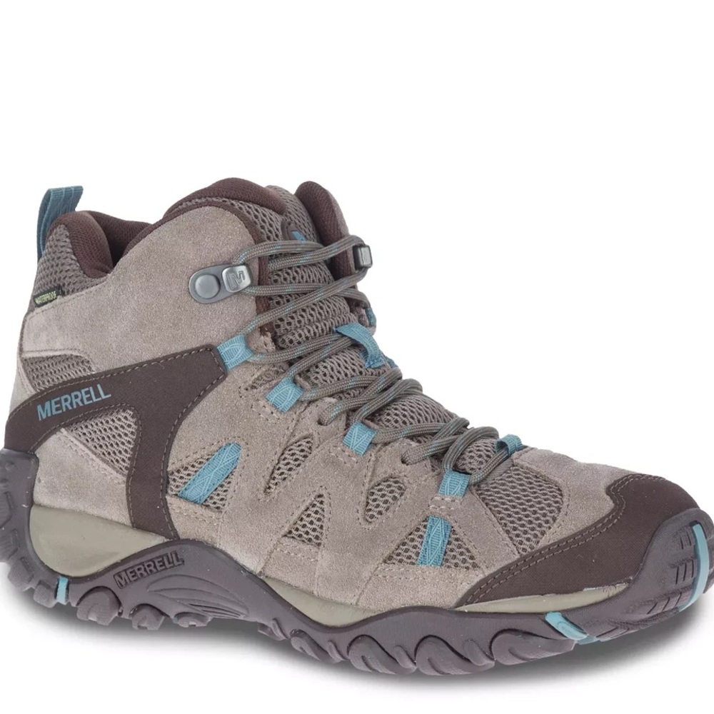 Merrell Deverta 2 Mid Hiking Boot Womens 8 Waterproof Trail Shoe Brown